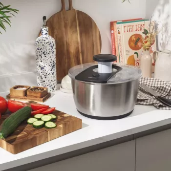 Salter BW14097 centrifugadora de ensaladas 6L, plata