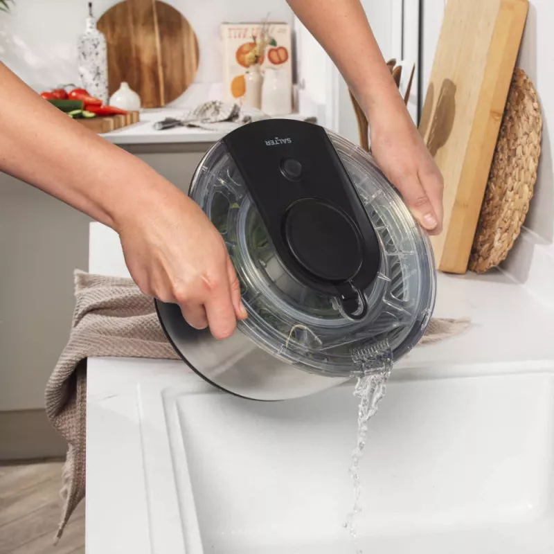 Salter BW14097 centrifugadora de ensaladas 6L, plata