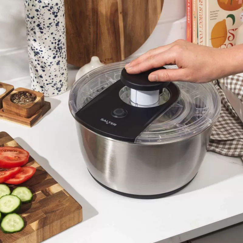 Salter BW14097 centrifugadora de ensaladas 6L, plata