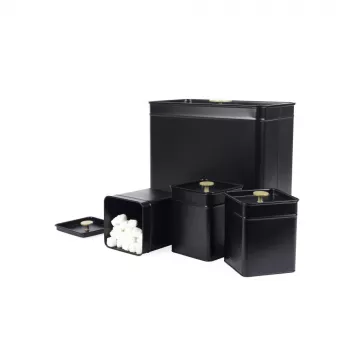 Salter BW14372 Alchemy set de 4 piezas para encimera, negro