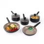 Salter BW14738 set de 5 sartenes de cerámica - antiadherente Megastone, apto para inducción