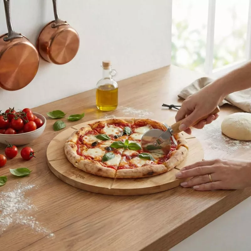 Salter BW14821 Toronto Set de tabla para pizza de 12 pulgadas con cortador