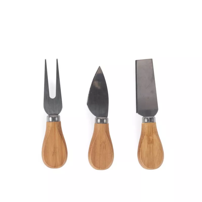 Salter BW14826 Toronto Set de tabla para queso, madera de acacia, 3 cuchillos