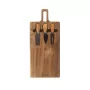 Salter BW14826 Toronto Set de tabla para queso, madera de acacia, 3 cuchillos