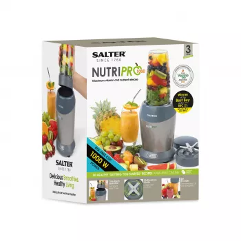 Salter EK2002V4SILVERFVDE NutriPro batidora de vaso 1000W