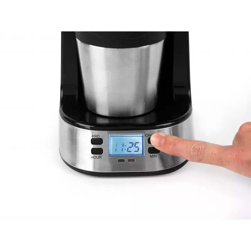Salter EK2732FVDE cafetera digital - 1,5 l, 12 tazas, negro y plata