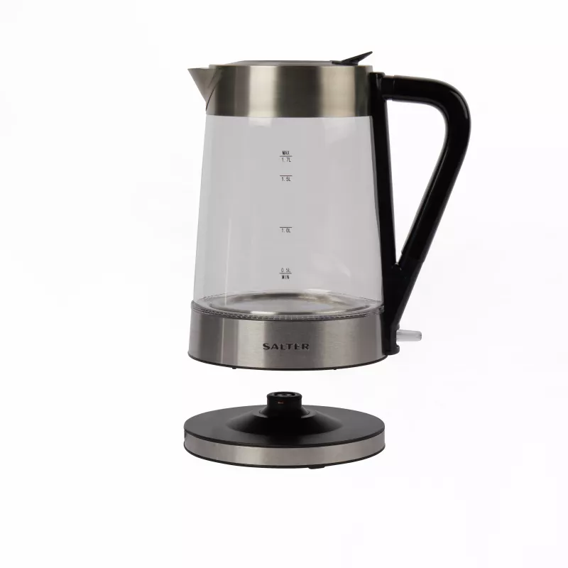 Salter EK5078SSFVDE hervidor de cristal que cambia de color 1,7L 3000W