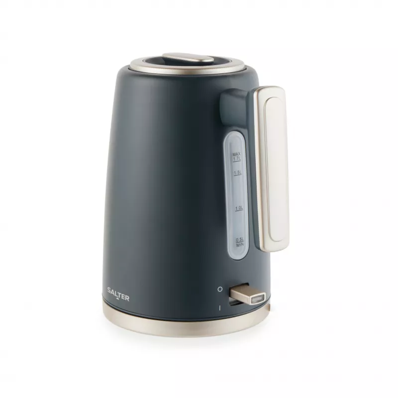 Salter EK5561BGRYFVDE hervidor de agua rápida Marino - 1,7 l, 3000 W, acero inoxidable, gris