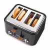 Salter EK5823BLKVDE Toronto tostadora de 4 rebanadas - acero inoxidable negro