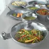 Salter Marblestone wok 28cm gris - aluminio forjado, antiadherente, apto para inducción