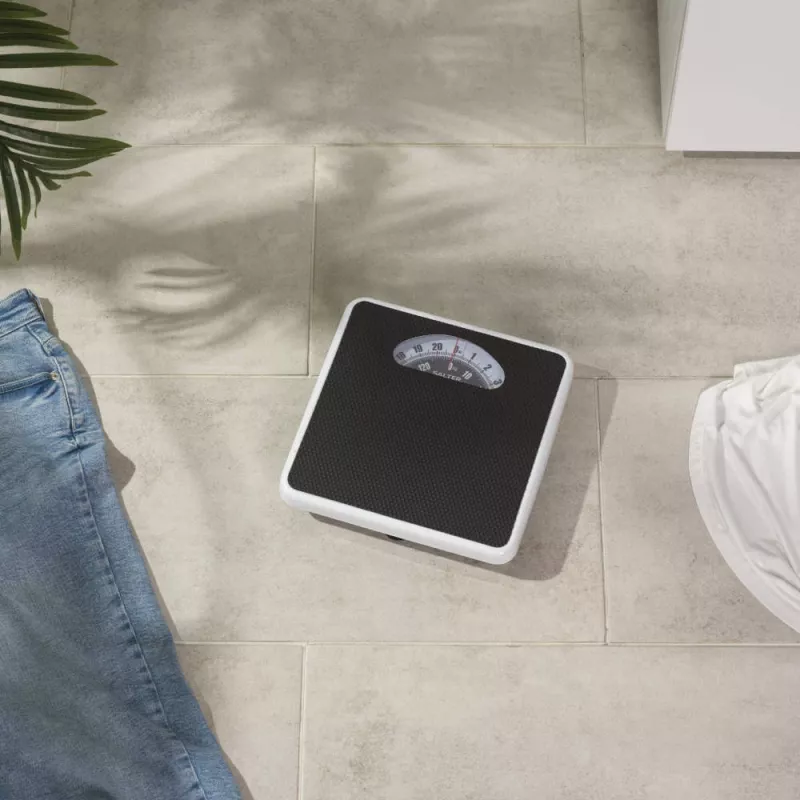 Salter SA00700BWFEU12 báscula de baño con esfera grande, negra/blanca