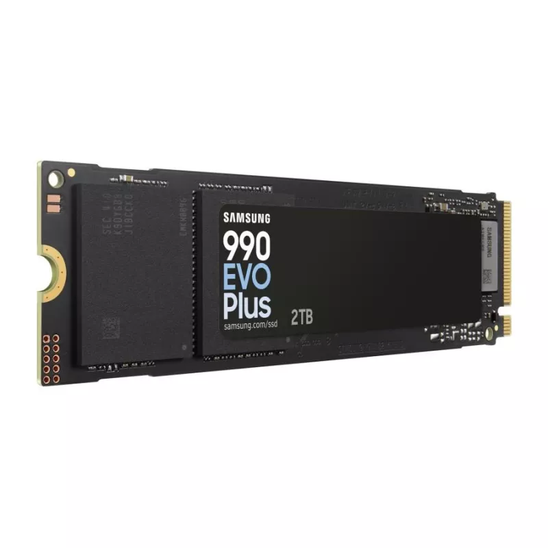 Samsung 990 EVO Plus SSD, 2 TB, M.2, PCIe 4.0, 7150 MB/s, 1350000 IOPS, Negro