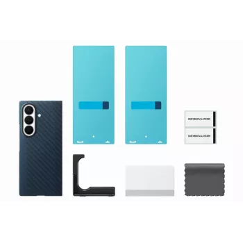 Samsung Carbon Magnet Case para Galaxy Fold 8 Ultra, azul marino