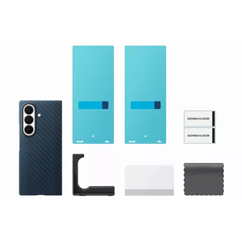 Samsung Carbon Magnet Case para Galaxy Fold 8 Ultra, azul marino