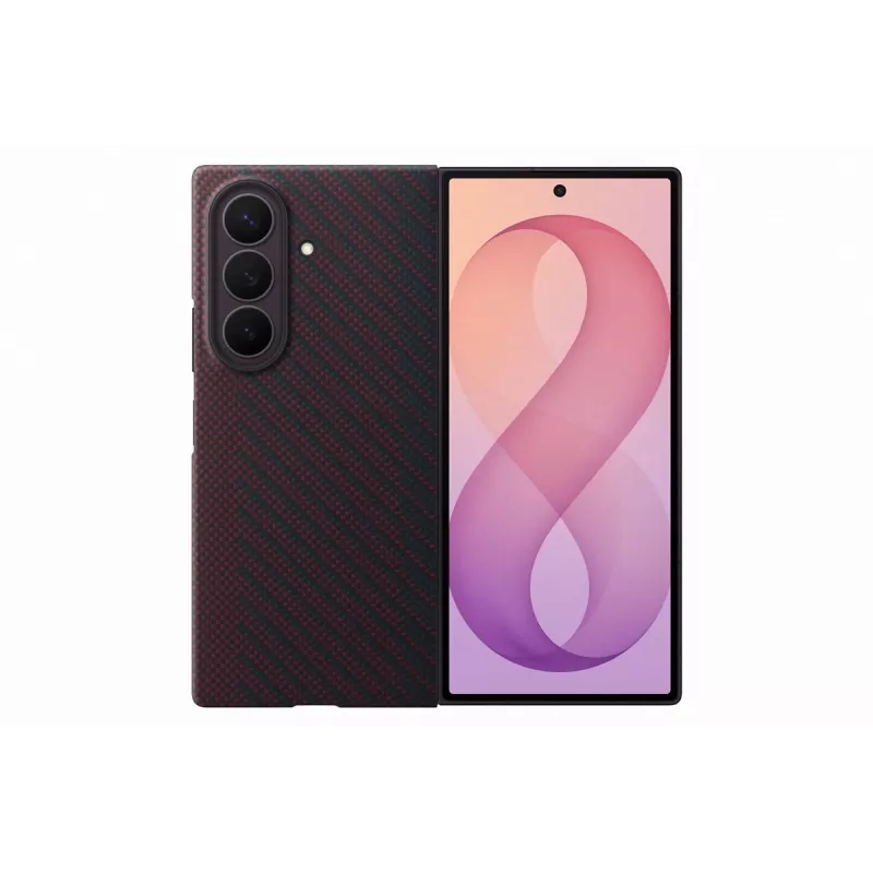 Samsung Carbon Magnet Case para Galaxy Z Fold 8 Ultra - Rojo (EF-KF976SREGWW)