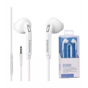Samsung EARPHONE EG 920 Blanco Auriculares In-Ear con Cable y Micrófono