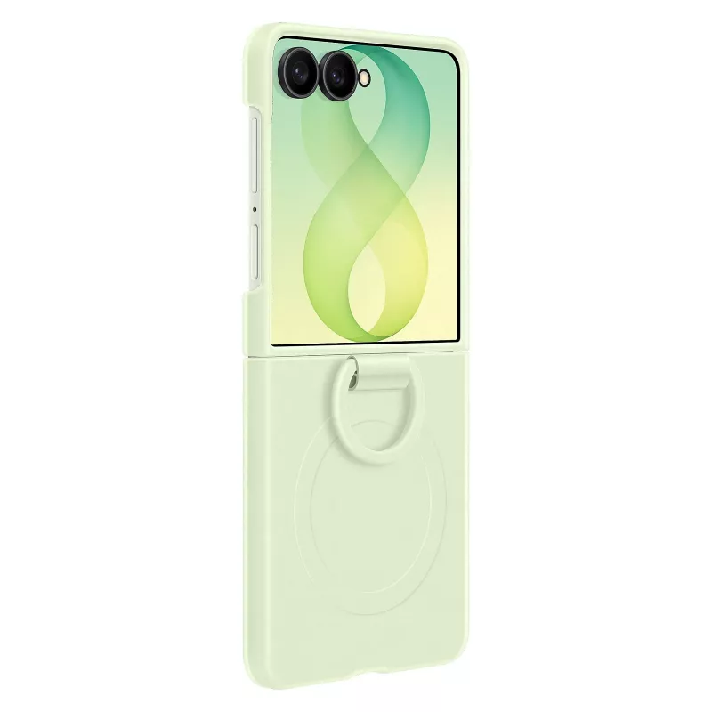 Samsung EF-EF776CGEGWW Funda con anillo magnético de silicona para Galaxy Z Flip8, Verde