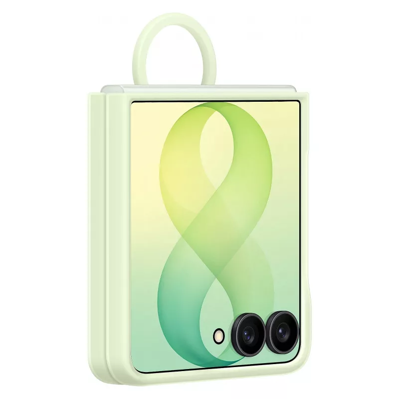 Samsung EF-EF776CGEGWW Funda con anillo magnético de silicona para Galaxy Z Flip8, Verde