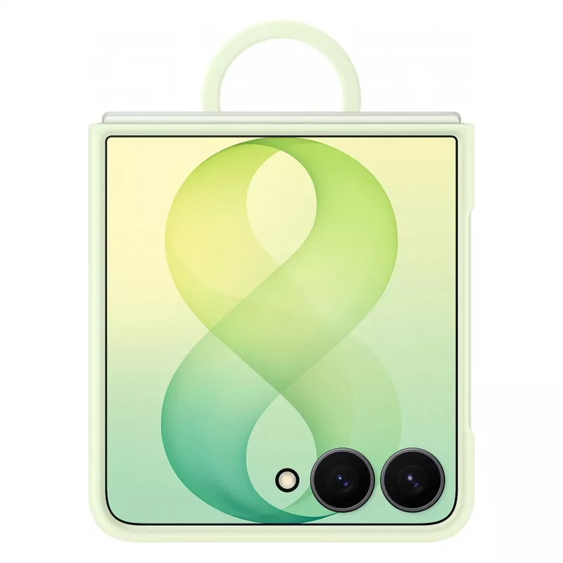 Samsung EF-EF776CGEGWW Funda con anillo magnético de silicona para Galaxy Z Flip8, Verde