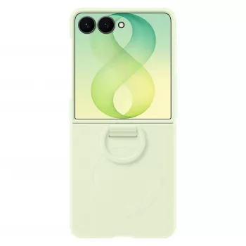 Samsung EF-EF776CGEGWW Funda con anillo magnético de silicona para Galaxy Z Flip8, Verde