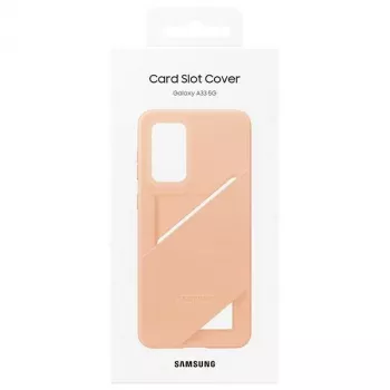 Samsung EF-OA336TPEGWW funda con compartimento para tarjetas para Galaxy A33 5G, melocotón