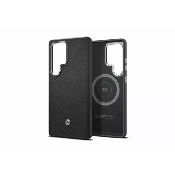 Funda Samsung Enzo Aramid para Galaxy S25 Ultra – negro plata