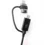 Samsung EP-DG950DBE Cable de datos microUSB combo con adaptador USB-C 1,4 m Negro (Bulk)