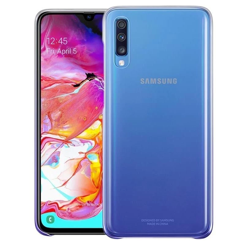 Funda degradada Samsung Galaxy A70 EF-AA705CVEGWW violeta