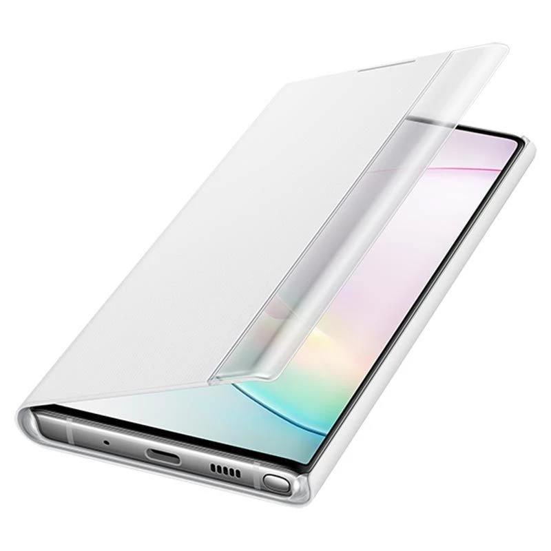 Funda con vista transparente Samsung Galaxy Note 10 blanca