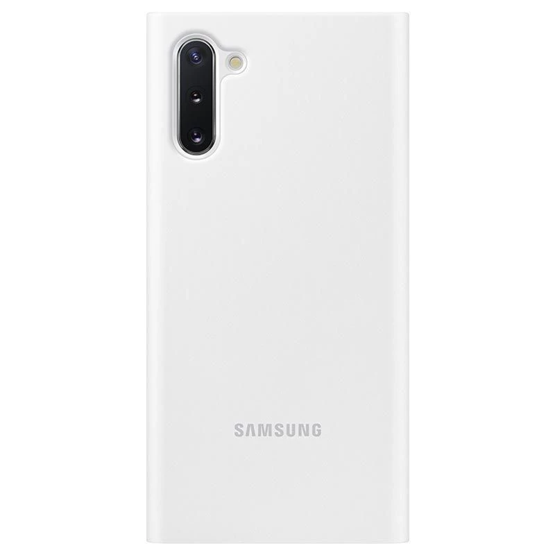 Funda con vista transparente Samsung Galaxy Note 10 blanca