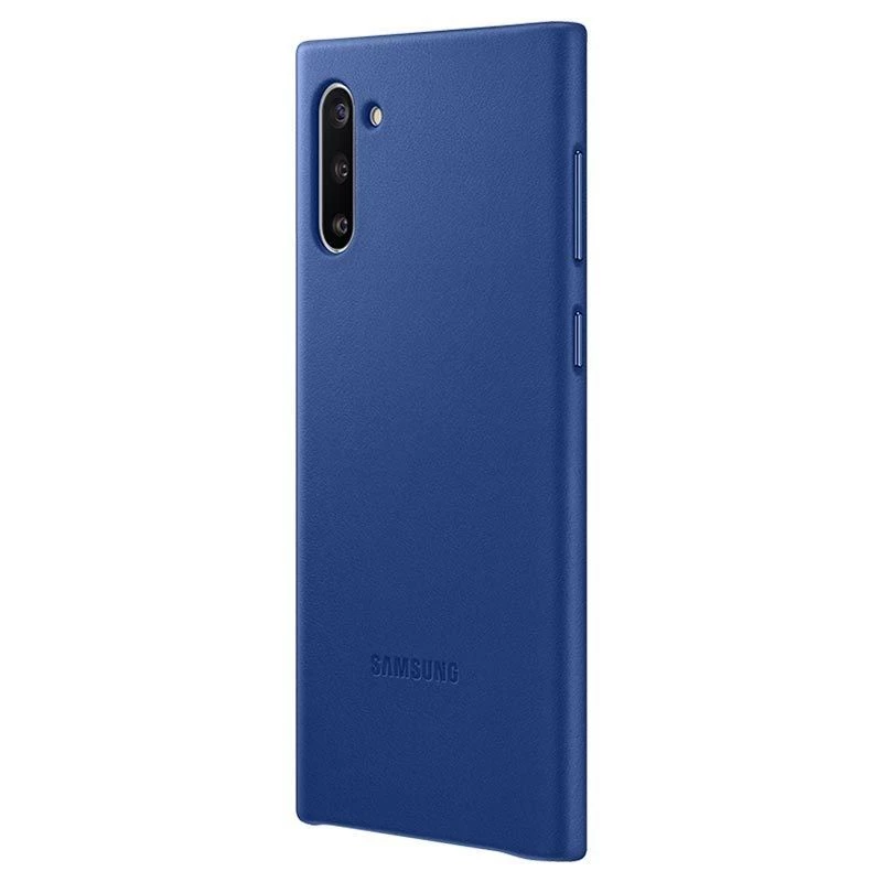 Samsung Funda de piel para Galaxy Note 10 Azul