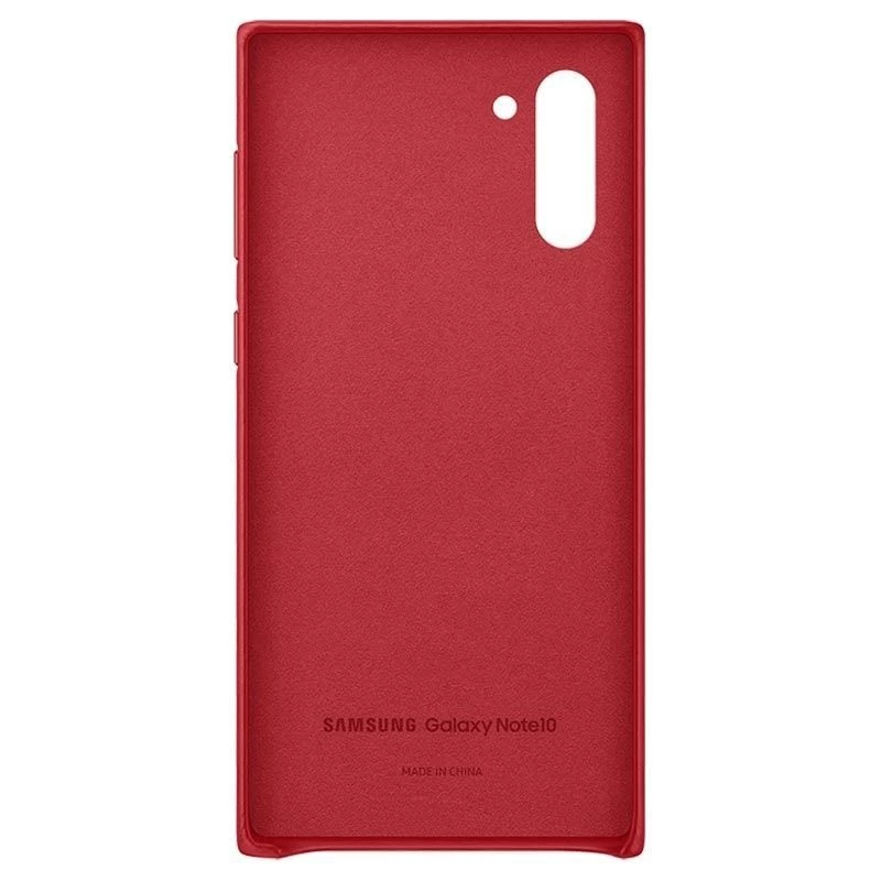 Samsung Galaxy Note 10 Funda de piel Rojo