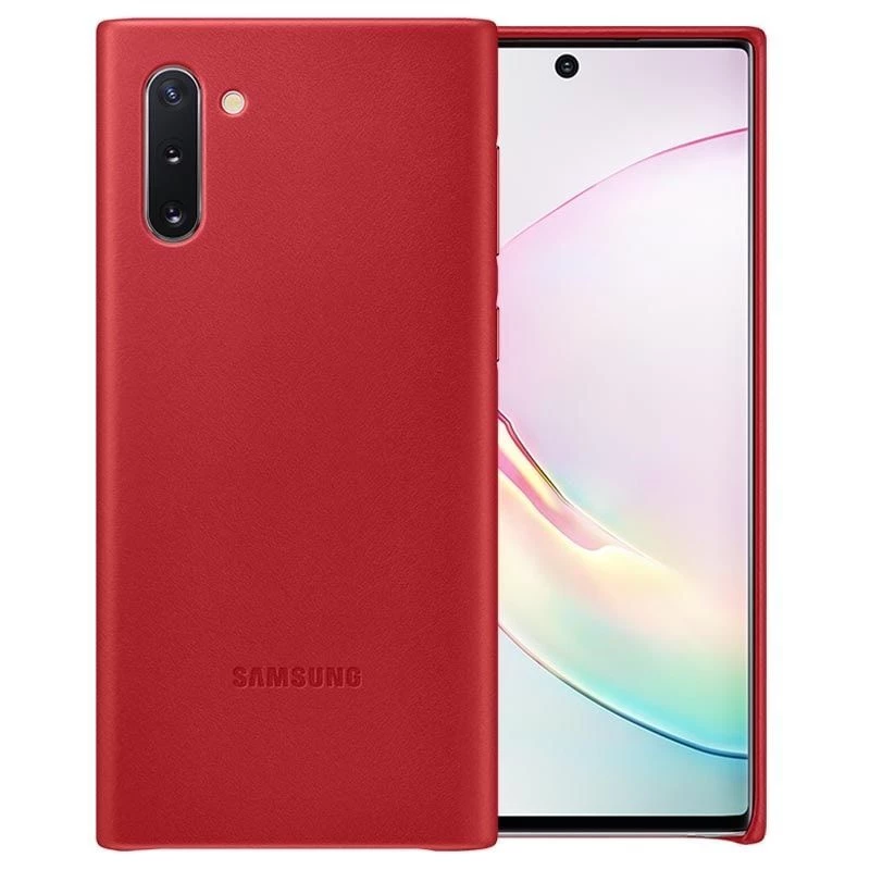 Samsung Galaxy Note 10 Funda de piel Rojo