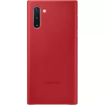 Samsung Galaxy Note 10 Funda de piel Rojo