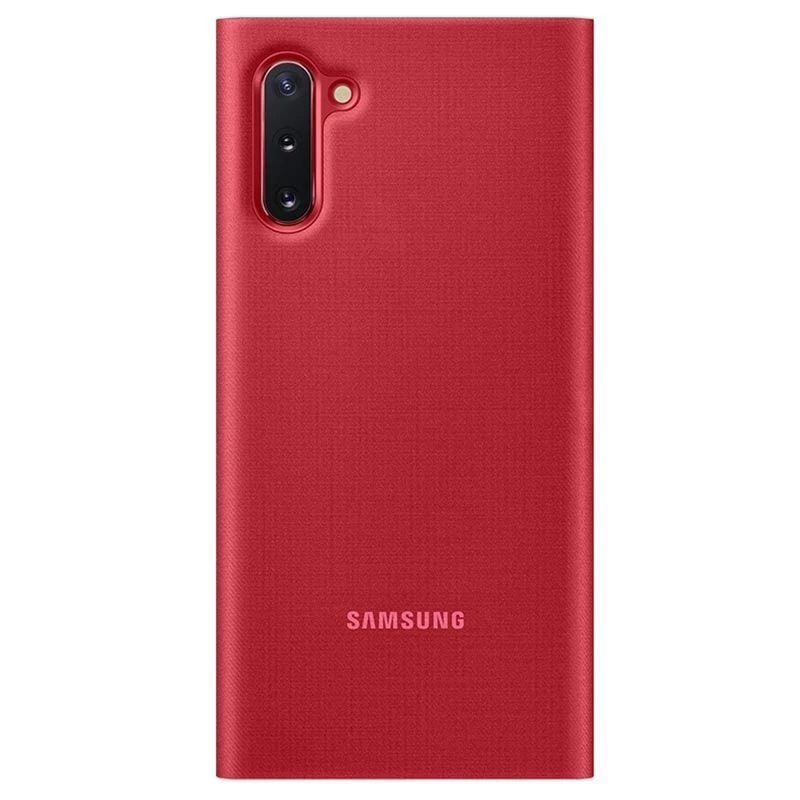 Funda con vista LED Samsung Galaxy Note 10 roja