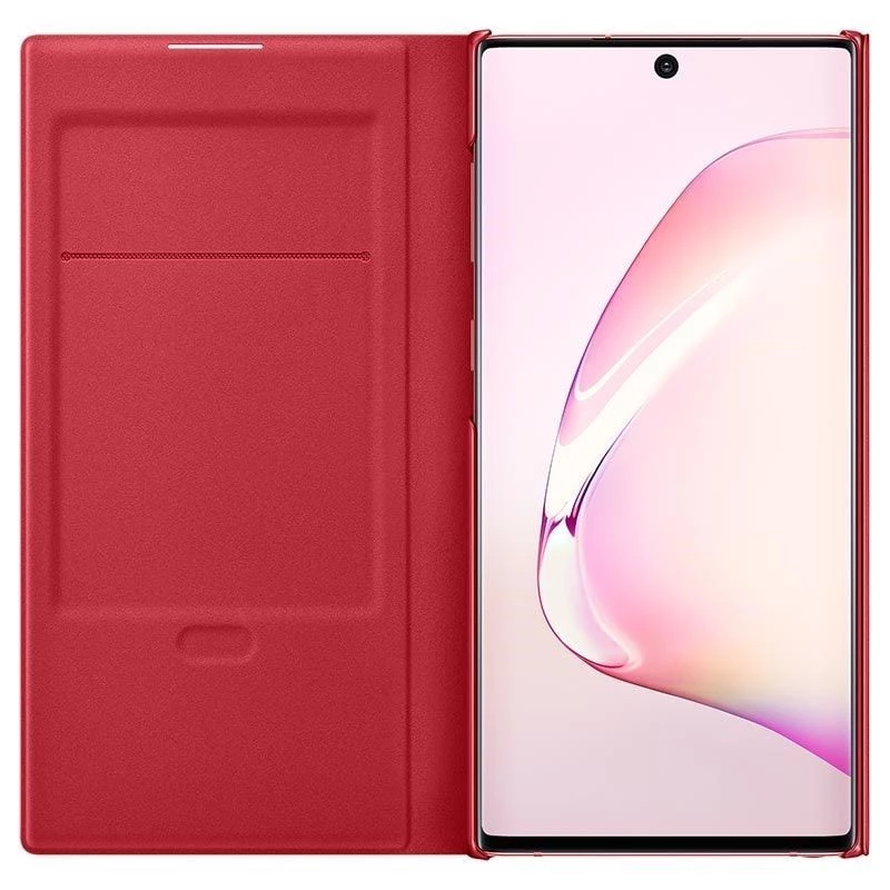 Funda con vista LED Samsung Galaxy Note 10 roja