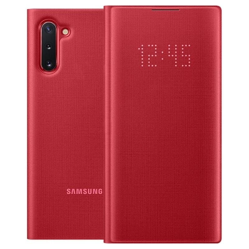Funda con vista LED Samsung Galaxy Note 10 roja