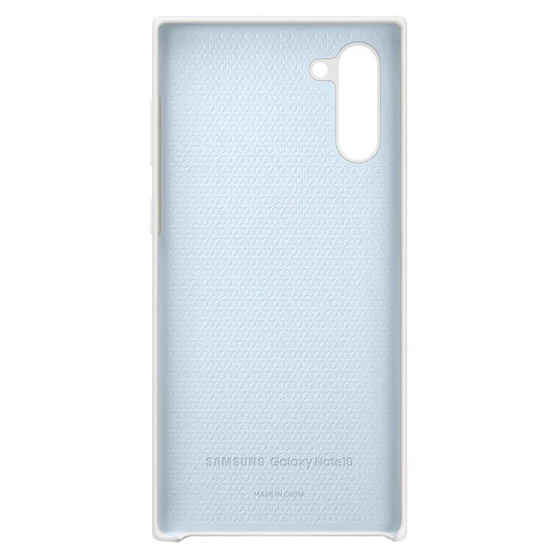 Samsung Funda de Silicona para Galaxy Note 10 Blanca
