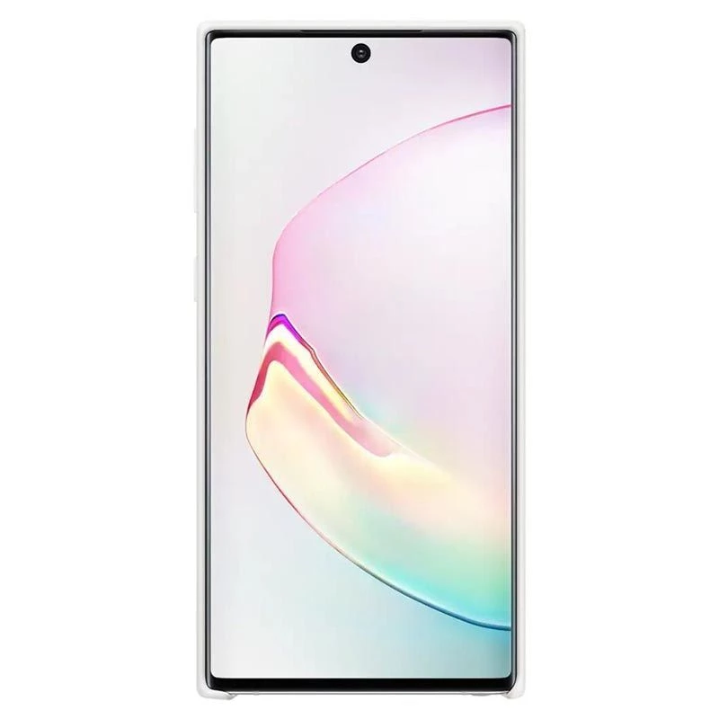 Samsung Funda de Silicona para Galaxy Note 10 Blanca
