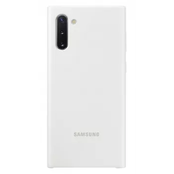 Samsung Funda de Silicona para Galaxy Note 10 Blanca
