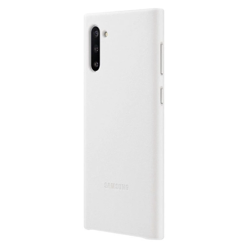 Samsung Galaxy Note10 funda de piel blanca