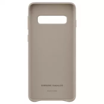 Samsung Galaxy S10 funda de piel EF-VG973LJEGWW gris