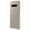 Samsung Galaxy S10 funda de piel EF-VG973LJEGWW gris