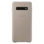 Samsung Galaxy S10 funda de piel EF-VG973LJEGWW gris