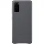 Funda de piel Samsung Galaxy S20 Gris