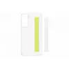 Samsung Galaxy S21 FE Funda Transparente con Correa Blanca