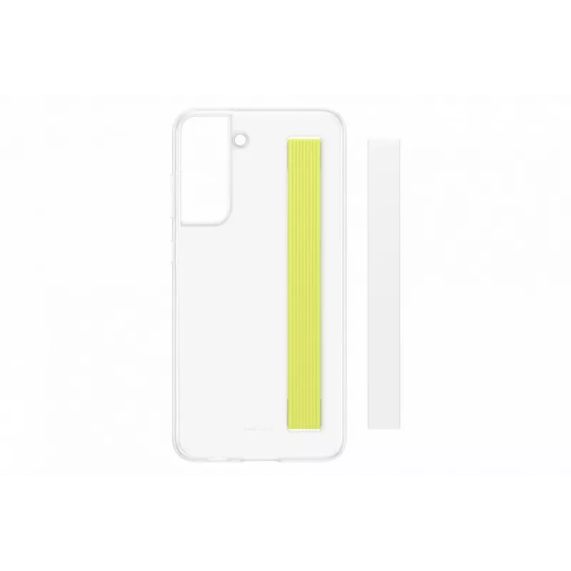 Samsung Galaxy S21 FE Funda Transparente con Correa Blanca