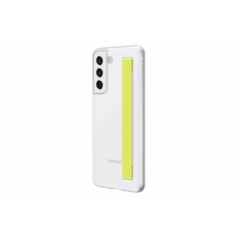 Samsung Galaxy S21 FE Funda Transparente con Correa Blanca