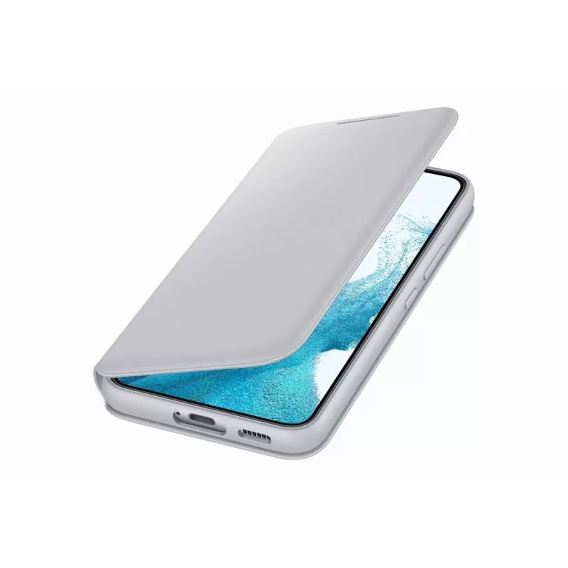 Funda Smart LED View para Samsung Galaxy S22 gris claro