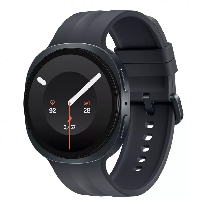 Samsung Galaxy Watch9 LTE smartwatch 44mm Graphite y correa deportiva negra M/L pantalla Super AMOLED